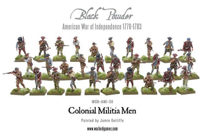 Colonial Militia Men (Plastic Box)-Warlord Games-Radaddel