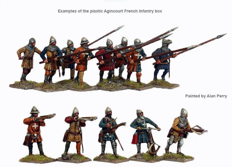 Agincourt French Infantry 1415-1429-Perry Miniatures-Radaddel