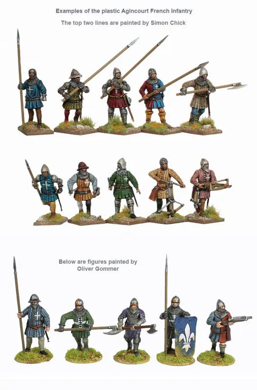 Agincourt French Infantry 1415-1429-Perry Miniatures-Radaddel