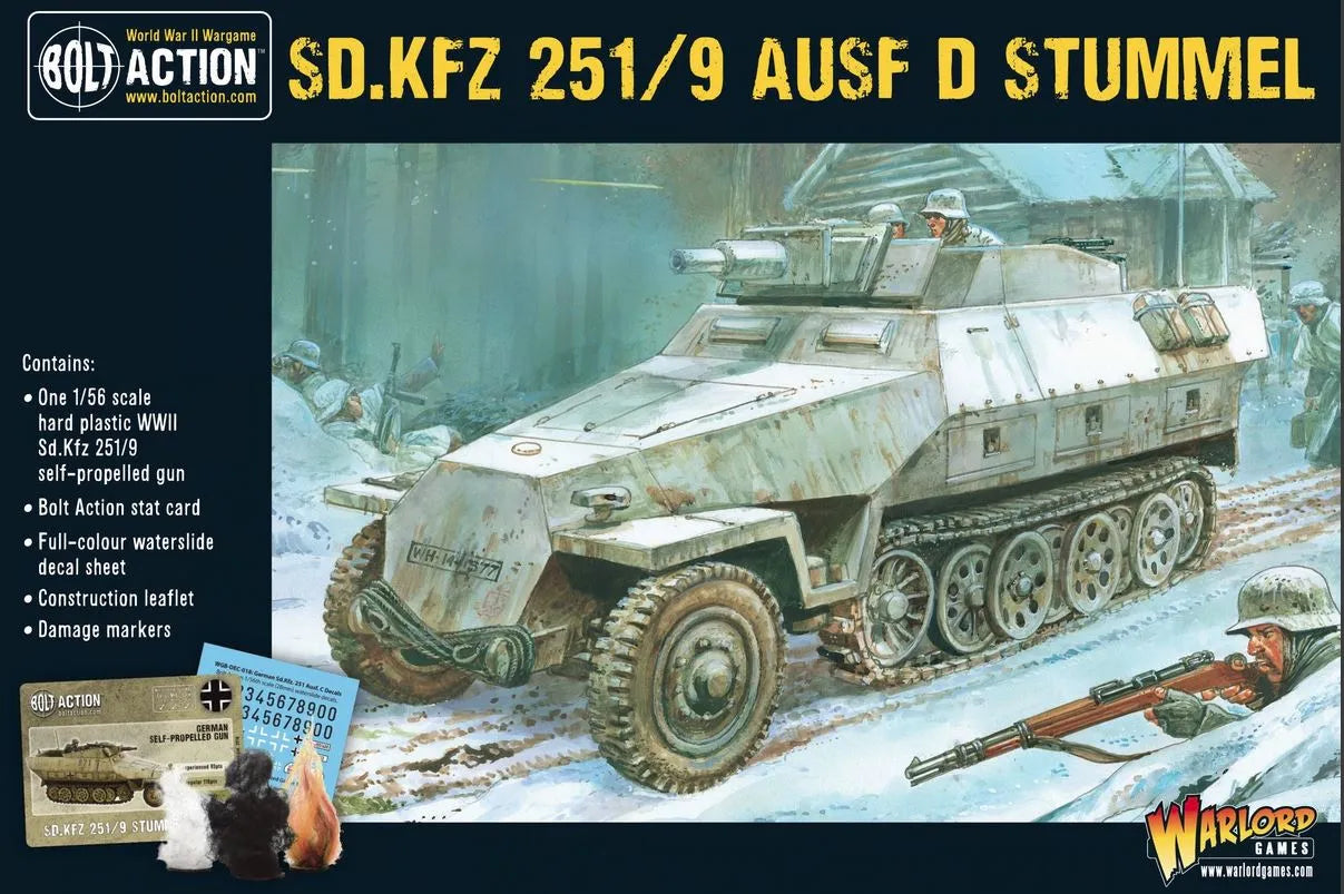 Sd.Kfz 251/9 Ausf D (Stummel) half-track-Warlord Games-Radaddel