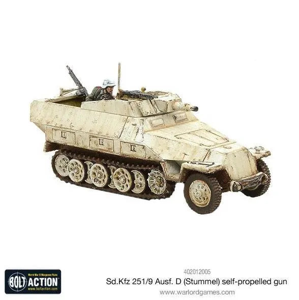 Sd.Kfz 251/9 Ausf D (Stummel) half-track-Warlord Games-Radaddel