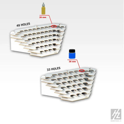 Farbhalter, Ecke (groß, Ø 36 mm) - S2nb-HobbyZone-Radaddel