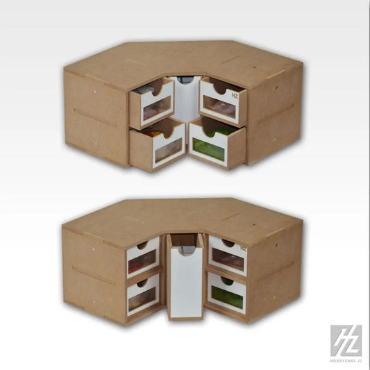 Schubladenmodul 3 - Ecke - OM03-HobbyZone-Radaddel