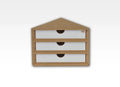 Schubladenmodul 4 - Ecke, Abschlussstück - OM11-HobbyZone-Radaddel
