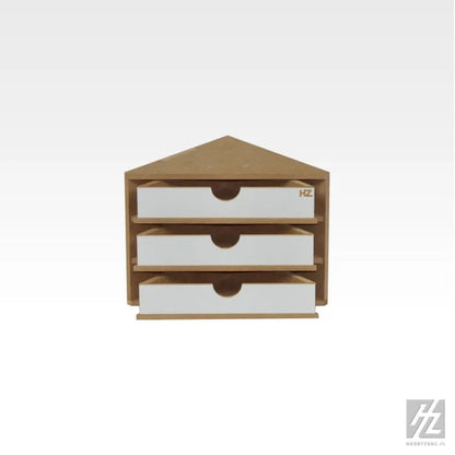 Schubladenmodul 4 - Ecke, Abschlussstück - OM11-HobbyZone-Radaddel