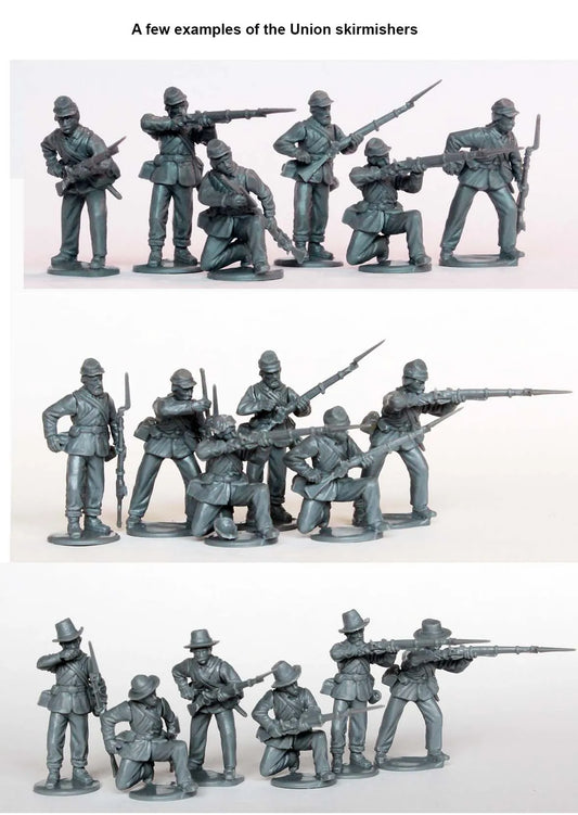 American Civil War Union Infantry in sack coats Skirmishing 1861-65-Perry Miniatures-Radaddel