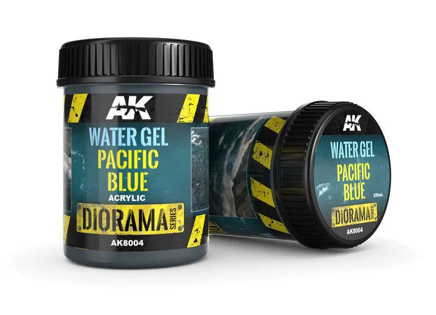 Water Gel Pacific Blue - 250ml (Acryl)-AK-Interactive-Radaddel