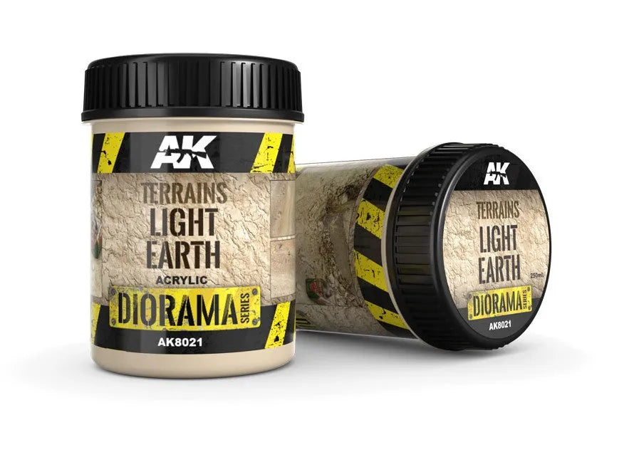 Terrains Light Earth - 250ml (Acryl)-AK-Interactive-Radaddel