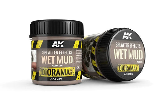 Splatter Effects Wet Mud - 100ml (Acryl)-AK-Interactive-Radaddel
