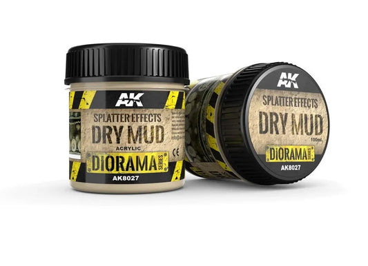 Splatter Effects Dry Mud - 100ml (Acryl)-AK-Interactive-Radaddel