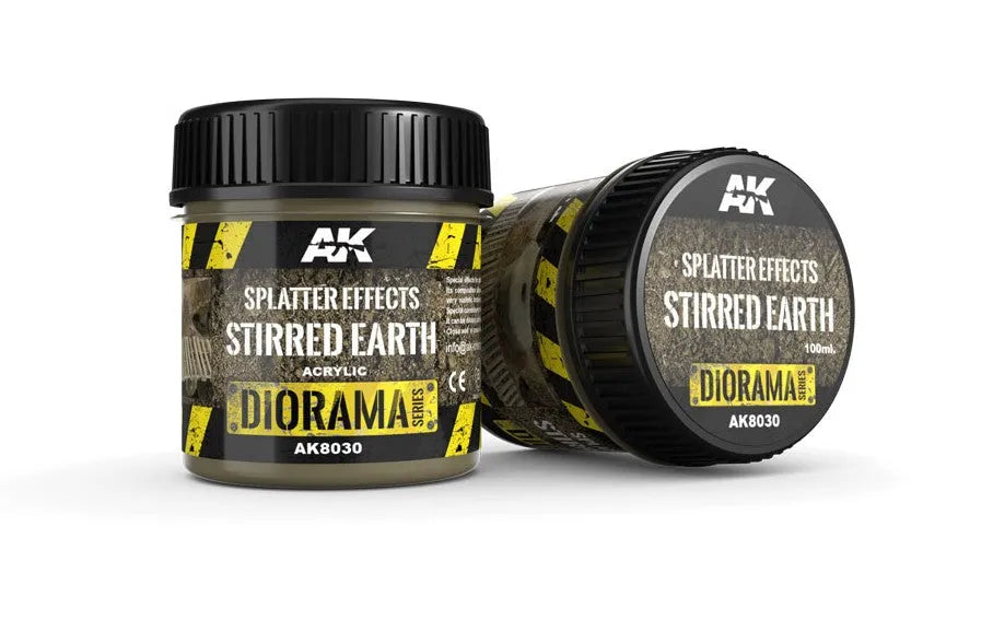 Splatter Effects Stirred Earth - 100ml (Acryl)-AK-Interactive-Radaddel