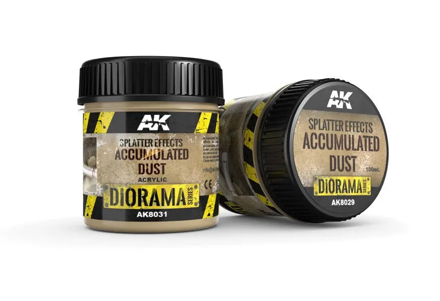 Splatter Effects Accumulated Dust - 100ml (Acryl)-AK-Interactive-Radaddel