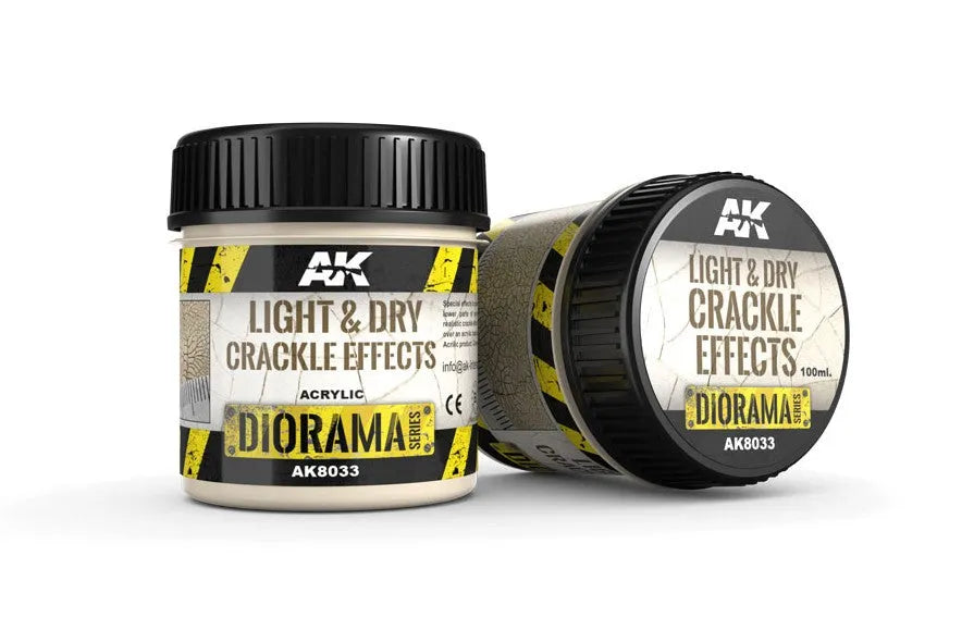 Light and Dry Crackle Effetcs - 100ml (Acryl)-AK-Interactive-Radaddel