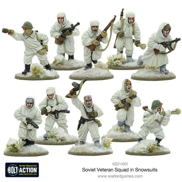Soviet Veteran Squad in Snowsuits-Warlord Games-Radaddel