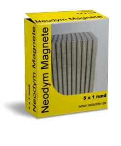 10 Neodym Magnete rund 5 x 1 mm-Tabletop Depot-Radaddel