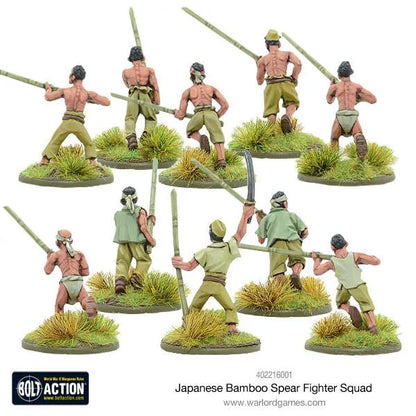 Japanese Bamboo Spear Fighter squad-Warlord Games-Radaddel
