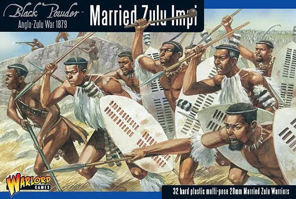 Anglo Zulu War Married Zulu Impi-Warlord Games-Radaddel