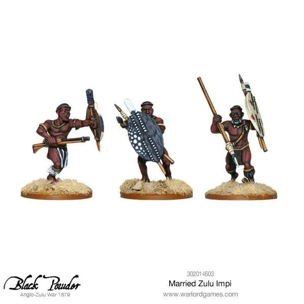 Anglo Zulu War Married Zulu Impi-Warlord Games-Radaddel
