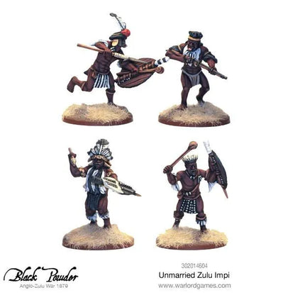 Anglo Zulu War Unmarried Zulu Impi-Warlord Games-Radaddel