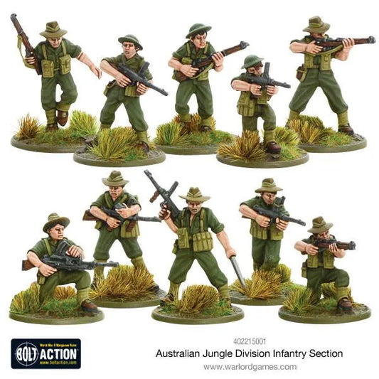 Australian Jungle Division Infantery Section-Warlord Games-Radaddel