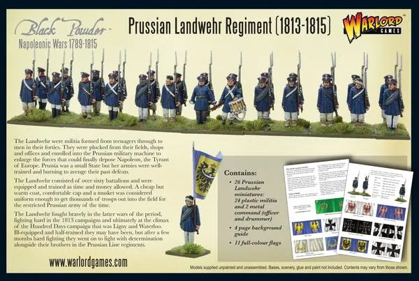 Prussian Landwehr Regiment 1813-1815-Warlord Games-Radaddel