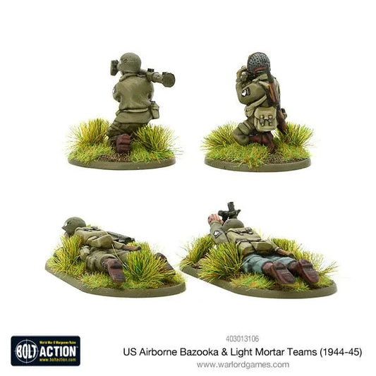 US Airborne Bazooka & Light Mortar teams (1944-45)-Warlord Games-Radaddel