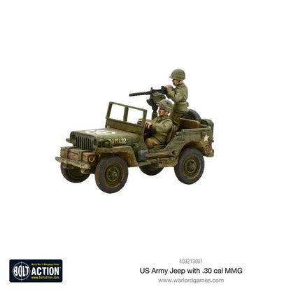 US Army Jeep with 30 Cal MMG-Warlord Games-Radaddel