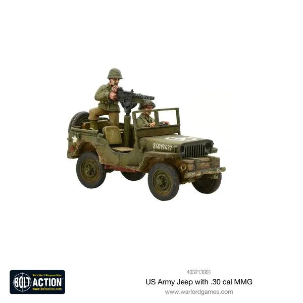 US Army Jeep with 30 Cal MMG-Warlord Games-Radaddel
