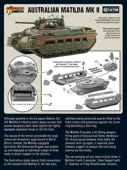Australian Matilda II Infantry Tank-Warlord Games-Radaddel