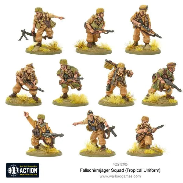 Fallschirmjager Squad (Tropical Uniform)-Warlord Games-Radaddel