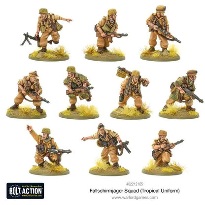 Fallschirmjager Squad (Tropical Uniform)-Warlord Games-Radaddel