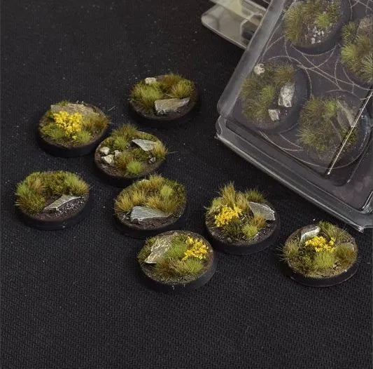 Round Highland Bases 32mm (x8)-Gamers Grass-Radaddel