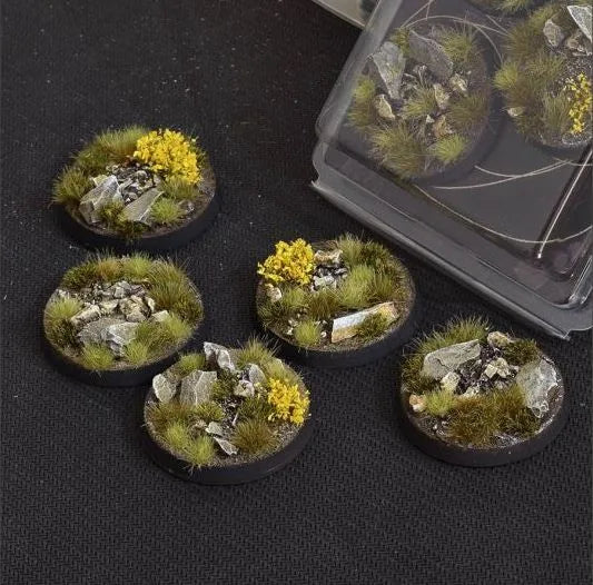 Round Highland Bases 40mm (x5)-Gamers Grass-Radaddel