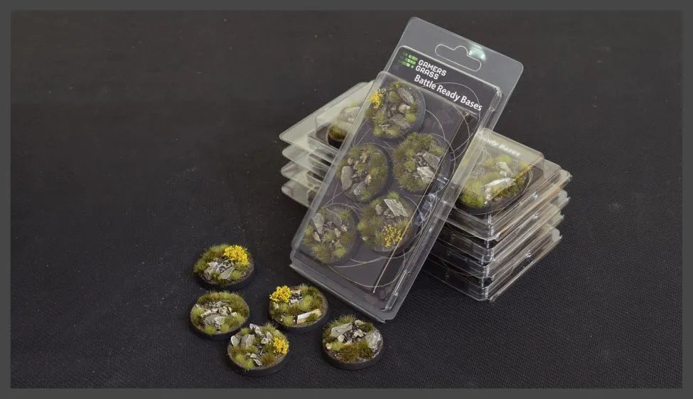 Round Highland Bases 40mm (x5)-Gamers Grass-Radaddel