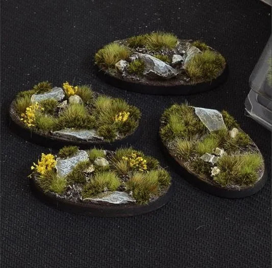 Ovale Highland Bases 60mm (x4)-Gamers Grass-Radaddel