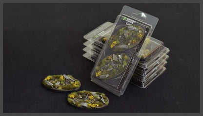 Ovale Highland Bases 90mm (x2)-Gamers Grass-Radaddel
