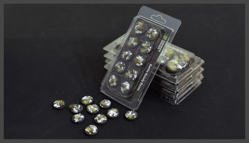 Round Winter Bases 25mm (x10)-Gamers Grass-Radaddel