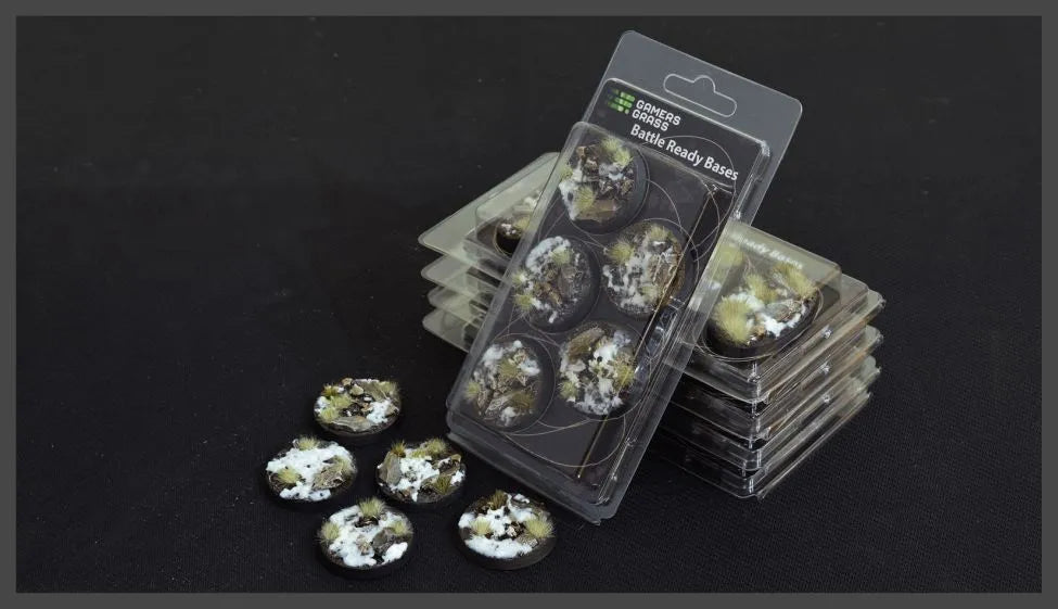Round Winter Bases 40mm (x5)-Gamers Grass-Radaddel