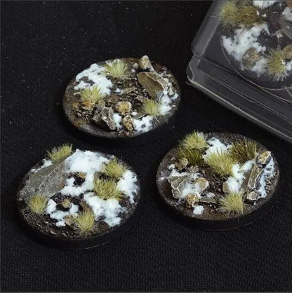 Round Winter Bases 50mm (x3)-Gamers Grass-Radaddel