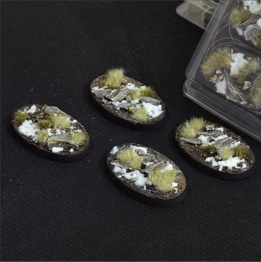 Ovale Winter Bases 60mm (x4)-Gamers Grass-Radaddel