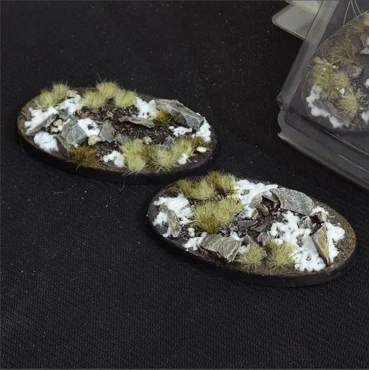 Ovale Winter Bases 90mm (x2)-Gamers Grass-Radaddel