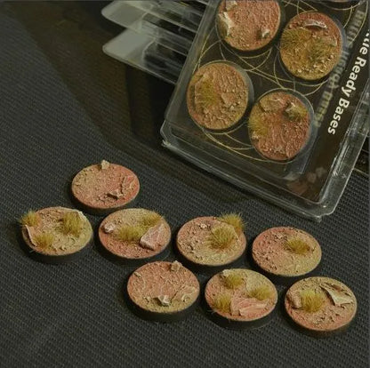 Round Badland Bases 32mm (x8)-Gamers Grass-Radaddel