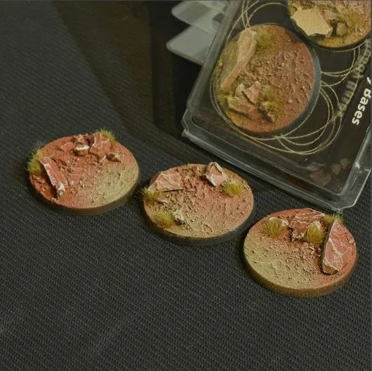 Round Badland Bases 50mm (x3)-Gamers Grass-Radaddel
