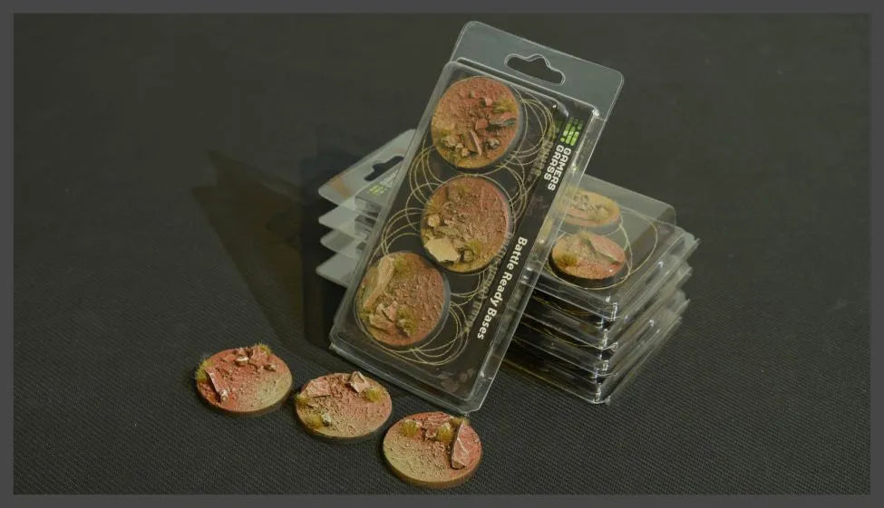Round Badland Bases 50mm (x3)-Gamers Grass-Radaddel