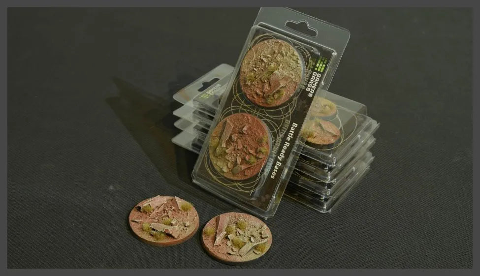 Round Badland Bases 60mm (x2)-Gamers Grass-Radaddel
