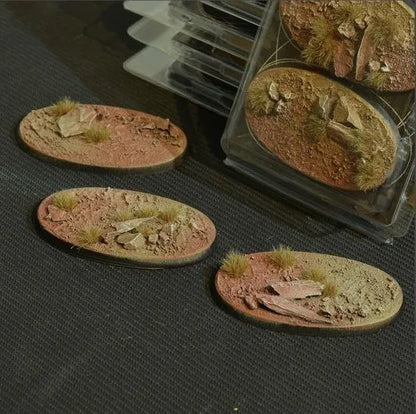 Ovale Badland Bases 75mm (x3)-Gamers Grass-Radaddel