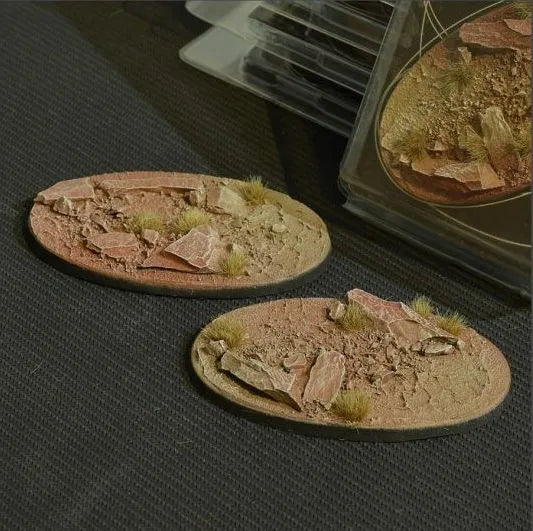 Ovale Badland Bases 90mm (x2)-Gamers Grass-Radaddel