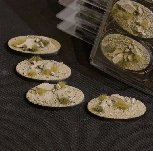 Ovale Arid Steppe Bases 60mm (x4)-Gamers Grass-Radaddel