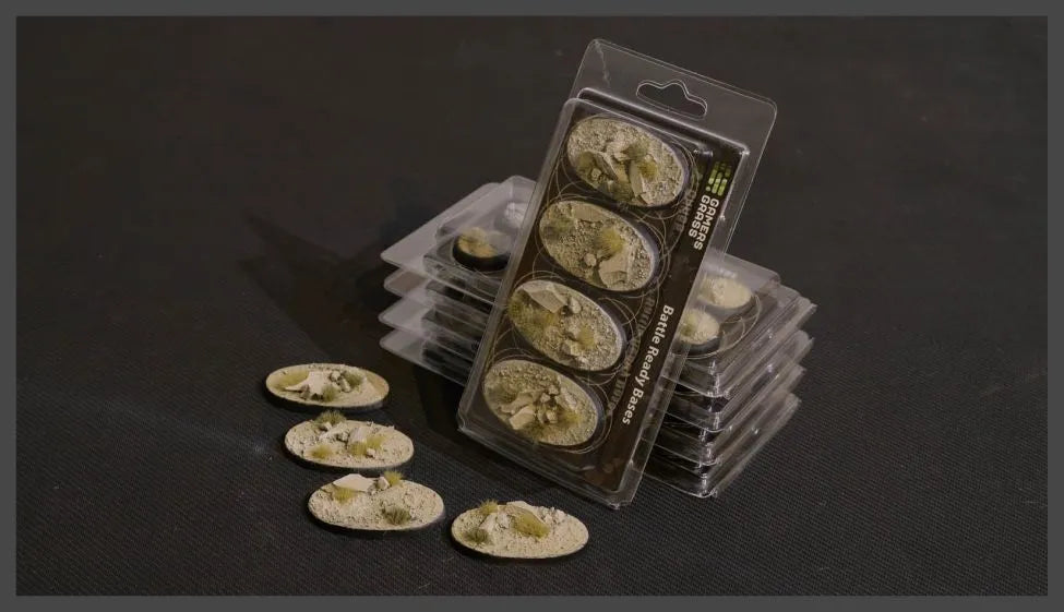 Ovale Arid Steppe Bases 60mm (x4)-Gamers Grass-Radaddel