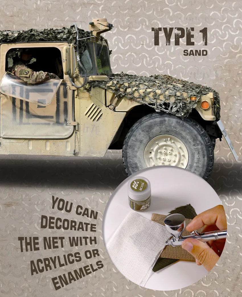 Camouflage Net Sand Typ 1-AK-Interactive-Radaddel